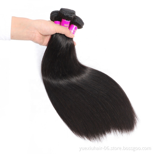 Special Offer Peruvian Straight Virgin Human Hair Bundles With Closure